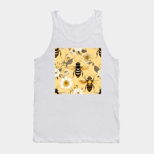 Honeycomb and Bee Pattern 2 Tank Top